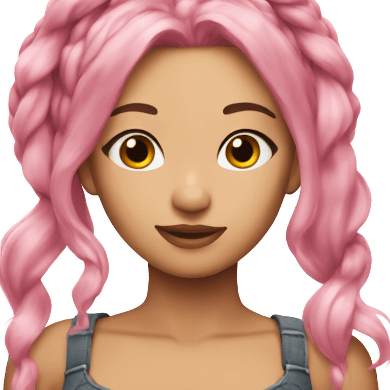 Pink hair Giselle Aespa  emoji