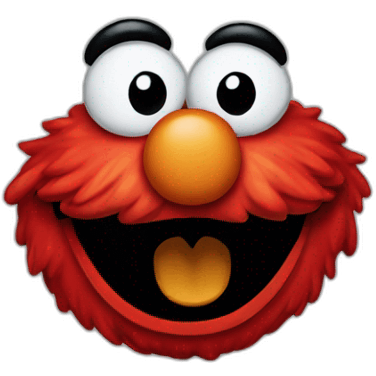 Elmo laughing emoji