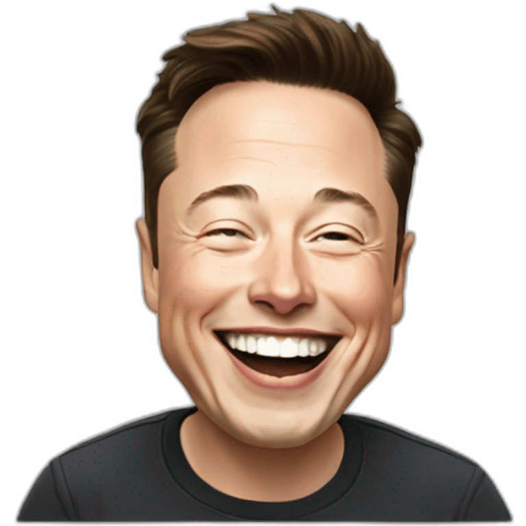 Elon musk laughing emoji