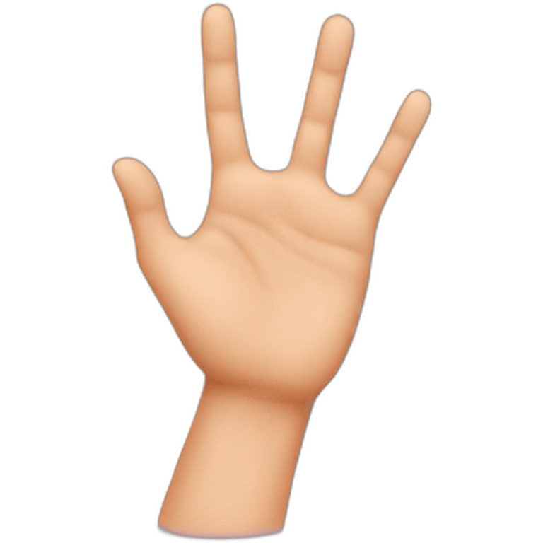 Hand love emoji