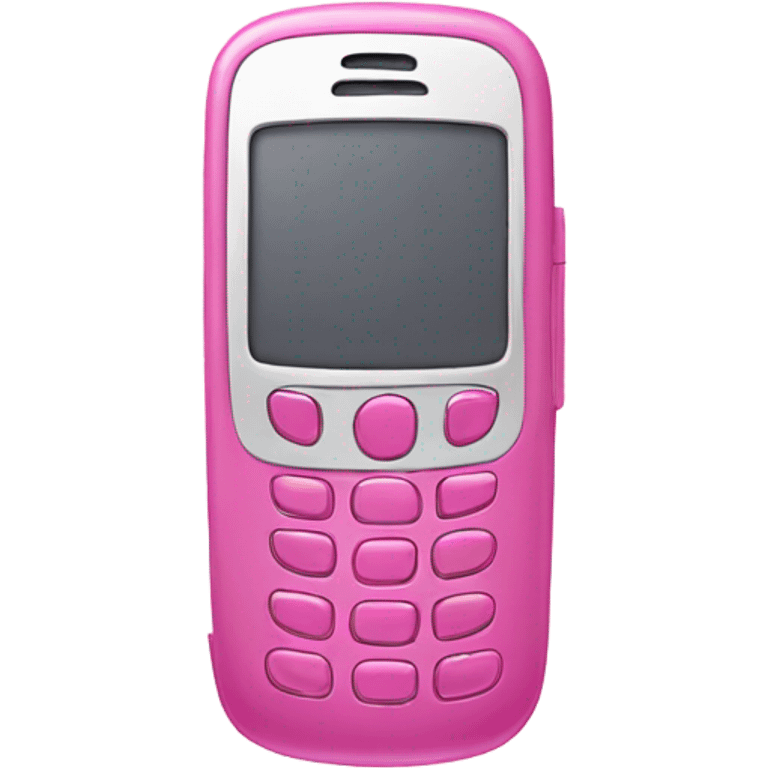 Pink cell phone emoji