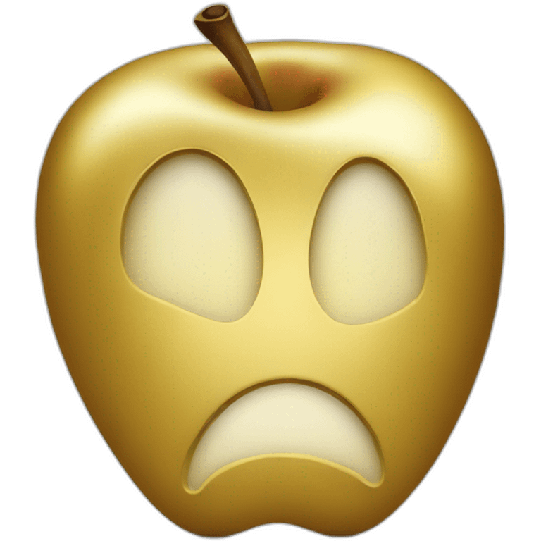 Gold apple emoji