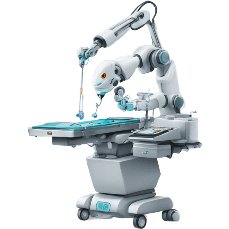 Robots performing surgery emoji