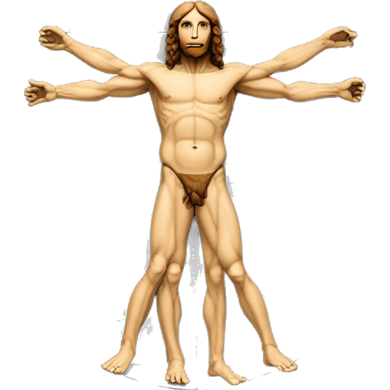 The Vitruvian Man emoji