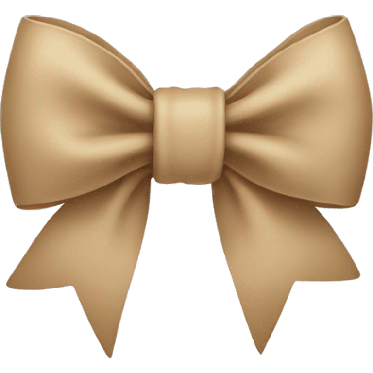 beige bow emoji