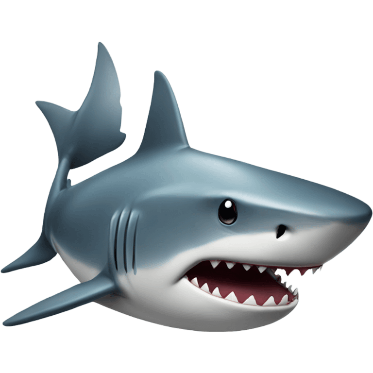 Shark with a top  emoji