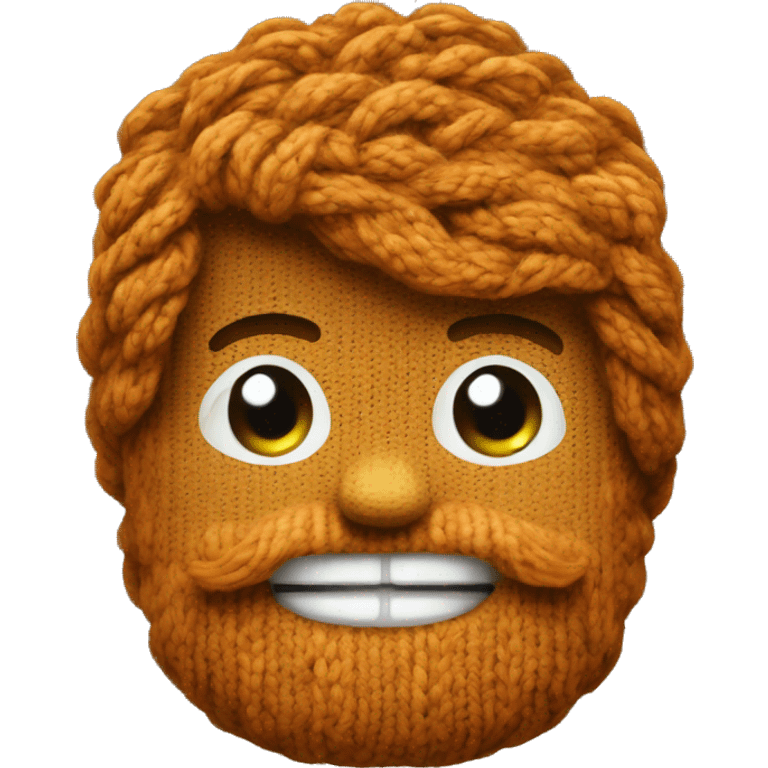 Knitted ginger ale emoji