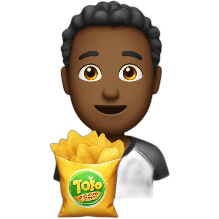 Gives chips emoji