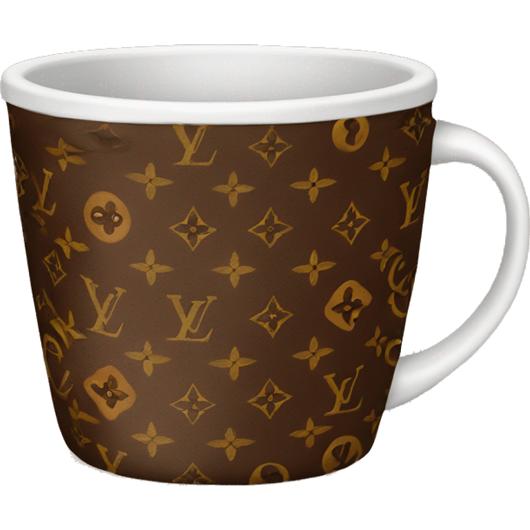 Louis Vuitton coffee cup emoji