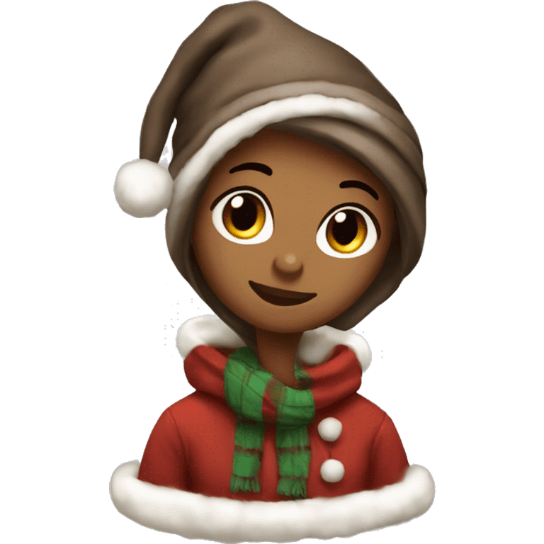 Winter cozy Christmas Brown  emoji