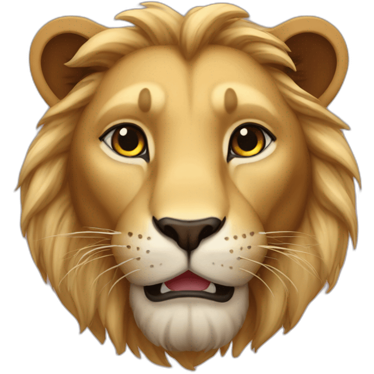 Lion love panther emoji