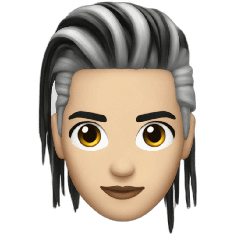 Bill Kaulitz Black highlights emoji