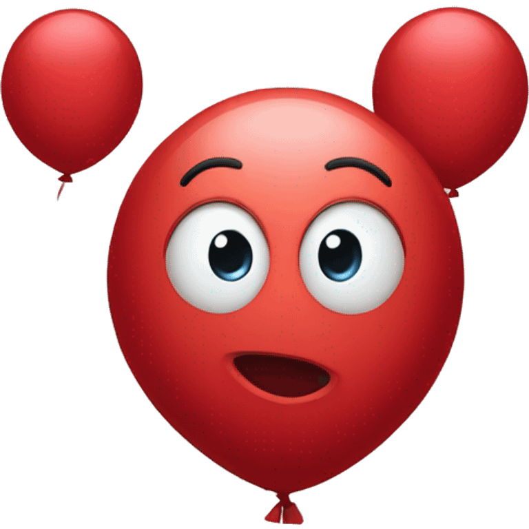 Red balloon  emoji