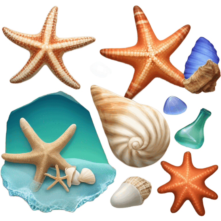 ocean items emoji