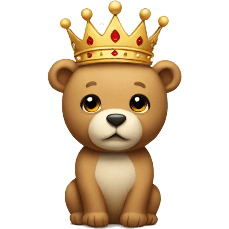 Teddy with crown emoji