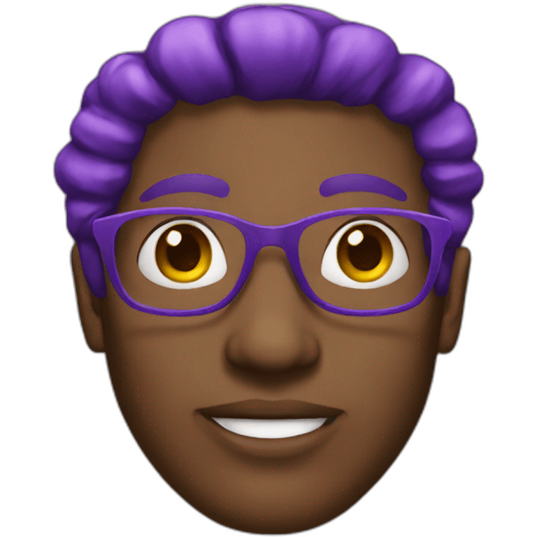 Purple hair activist emoji