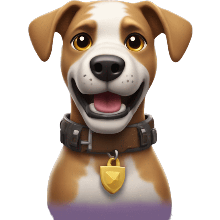 perro jugando fortnite emoji