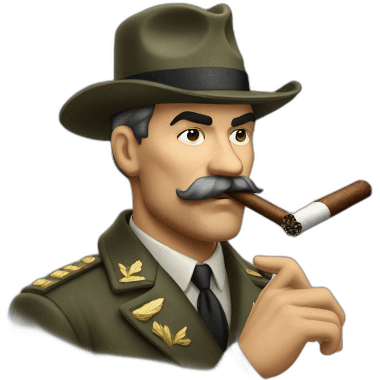 Joseph Staline smoke cigar emoji