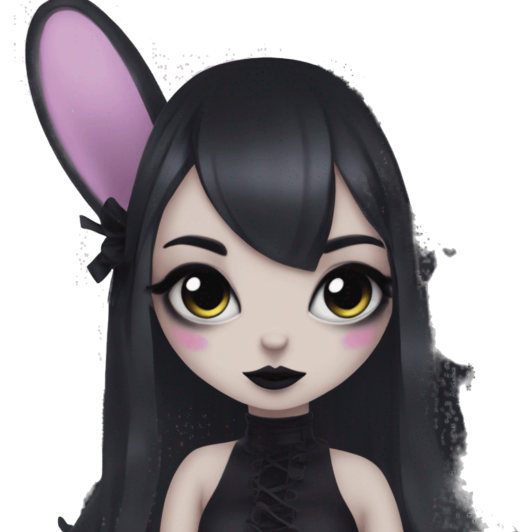 goth bunny girl anim emoji