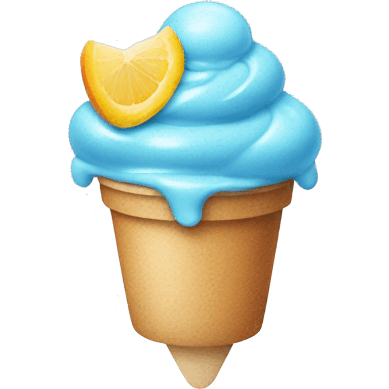 blue sorbet emoji