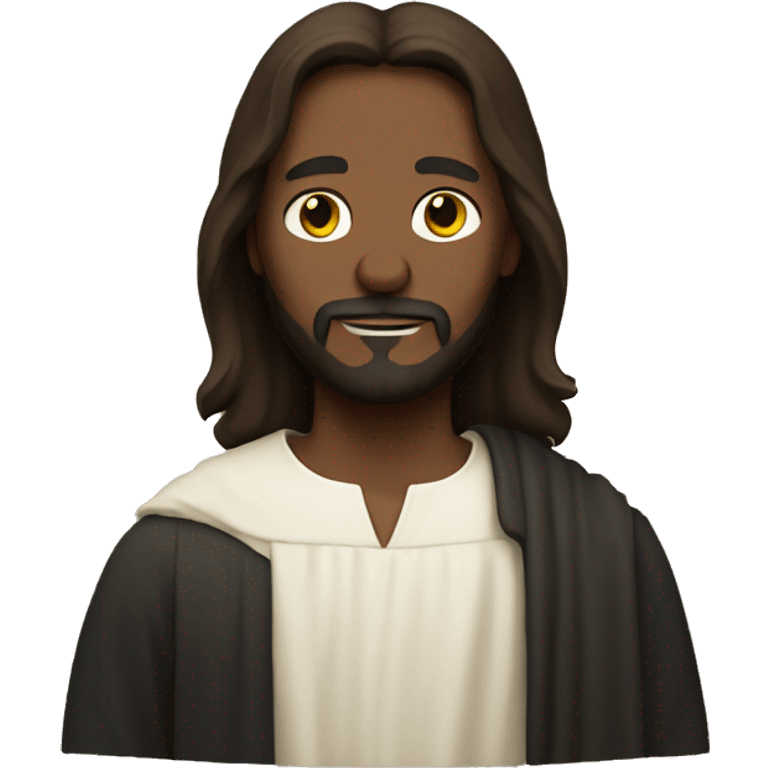 Jesus in a form of a black cat emoji