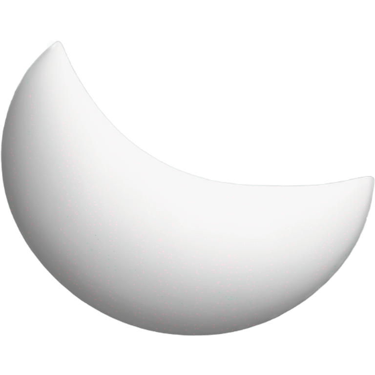 White half moon emoji