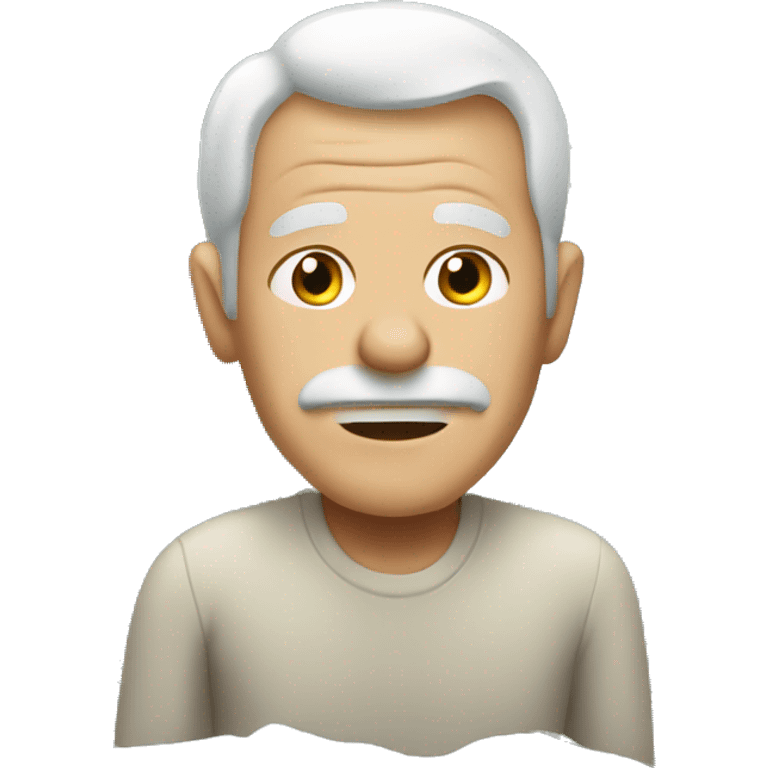 Old man going to the bathroom emoji