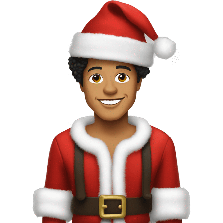 bruno mars as santa claus emoji