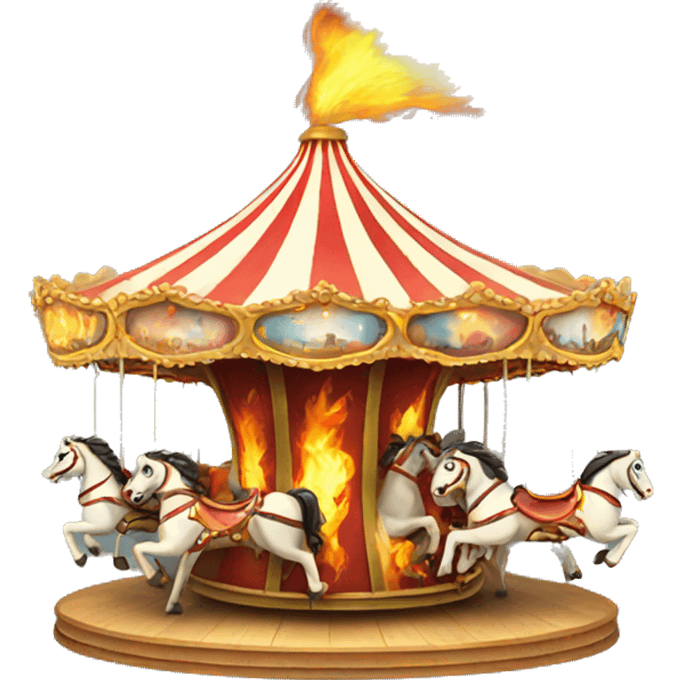 Carousel on fire emoji