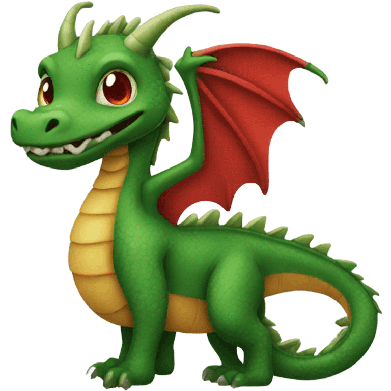 Lets make a red/green dragon emoji