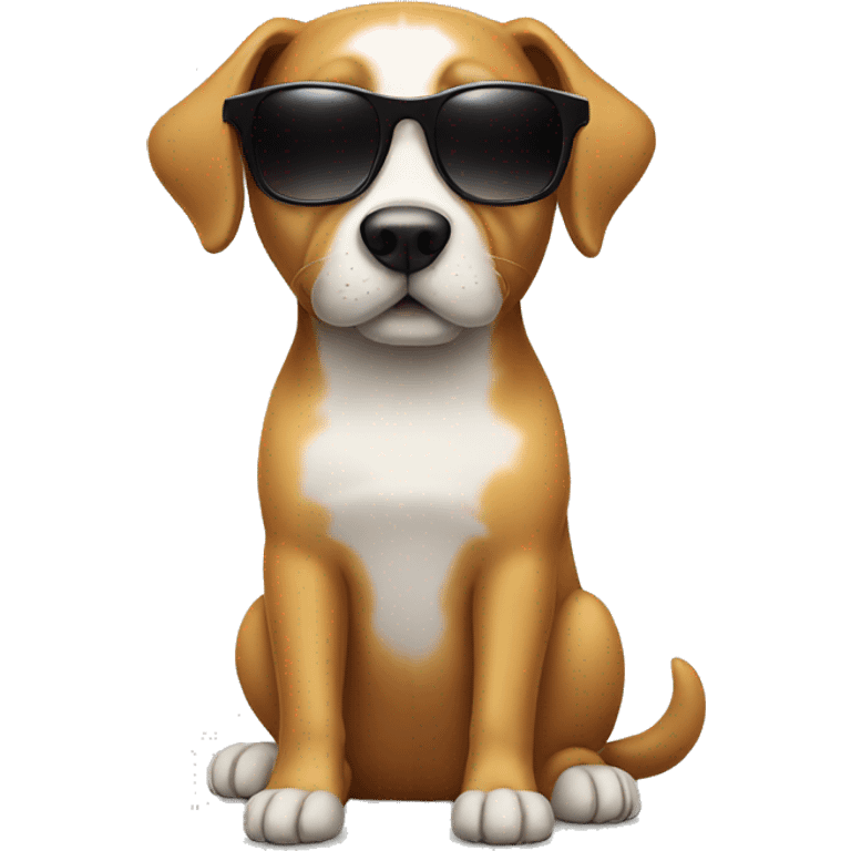 dog with sunglasses emoji