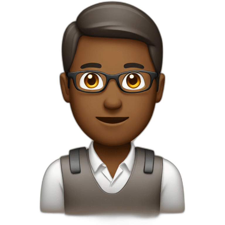 brown remote worker emoji