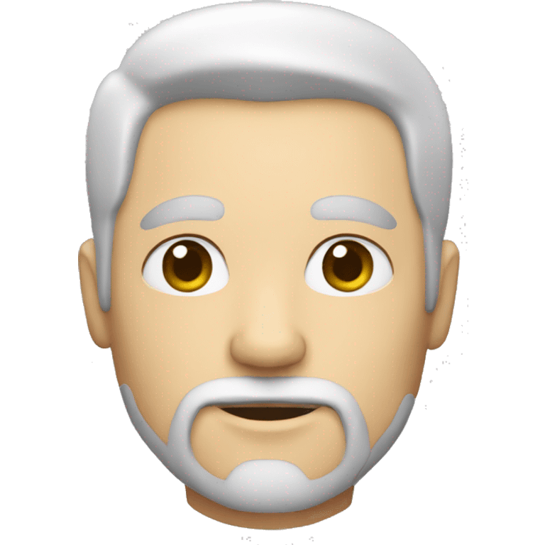 full man with goatee, white skin  emoji