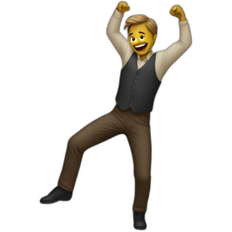 A man dancing emoji