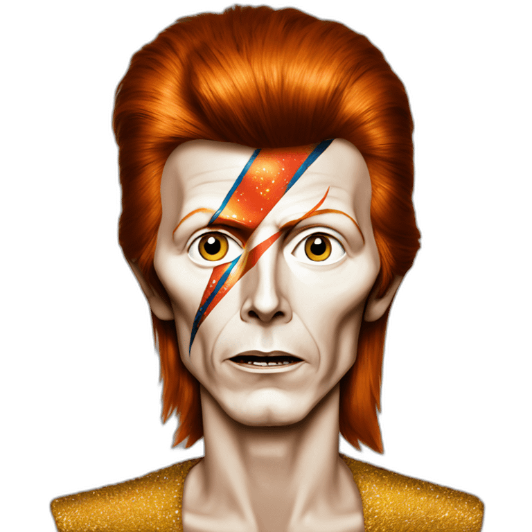 david bowie as ziggy stardust emoji