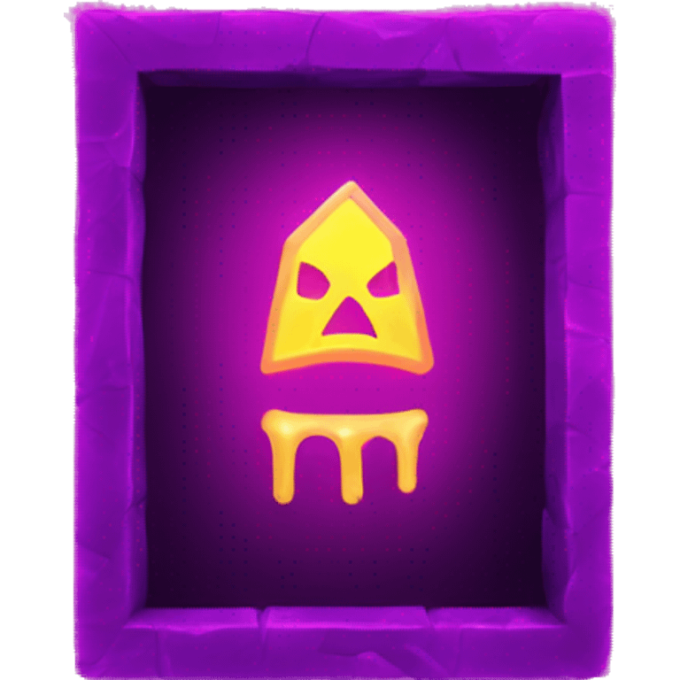 Nether Portal neon light emoji