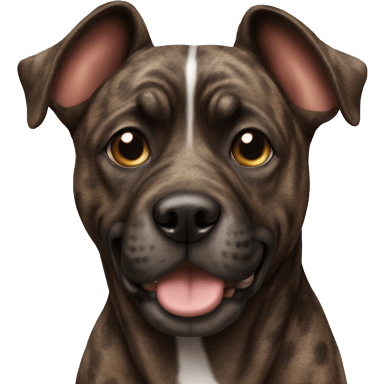 Brindle dog emoji