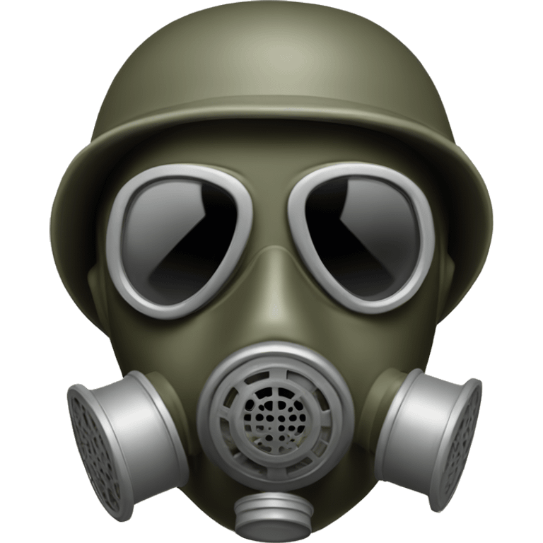 Us soldier ww2 in gas mask emoji