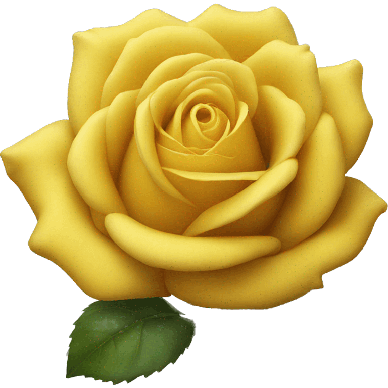 Yellow rose emoji