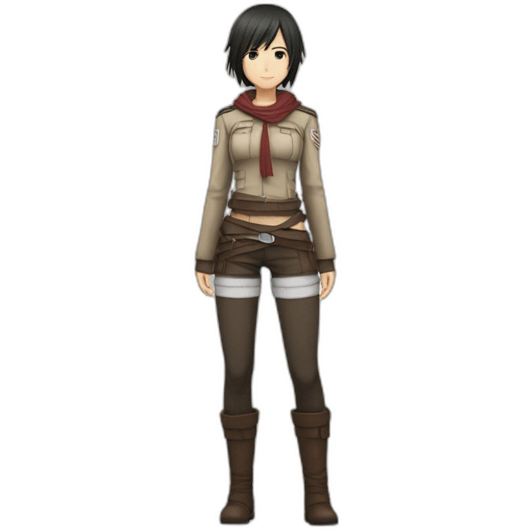 mikasa ackerman full body heart emoji