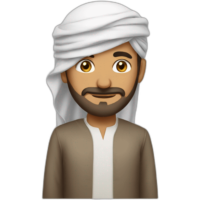 Arab man fell lonely emoji