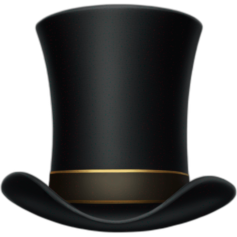 black retro cylinder hat  emoji