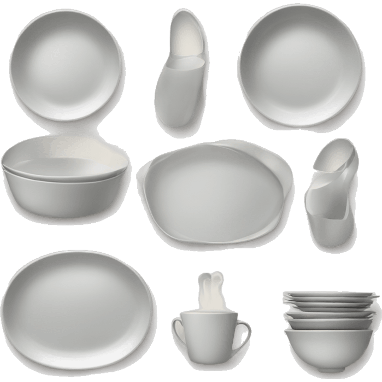 a set of dishes emoji