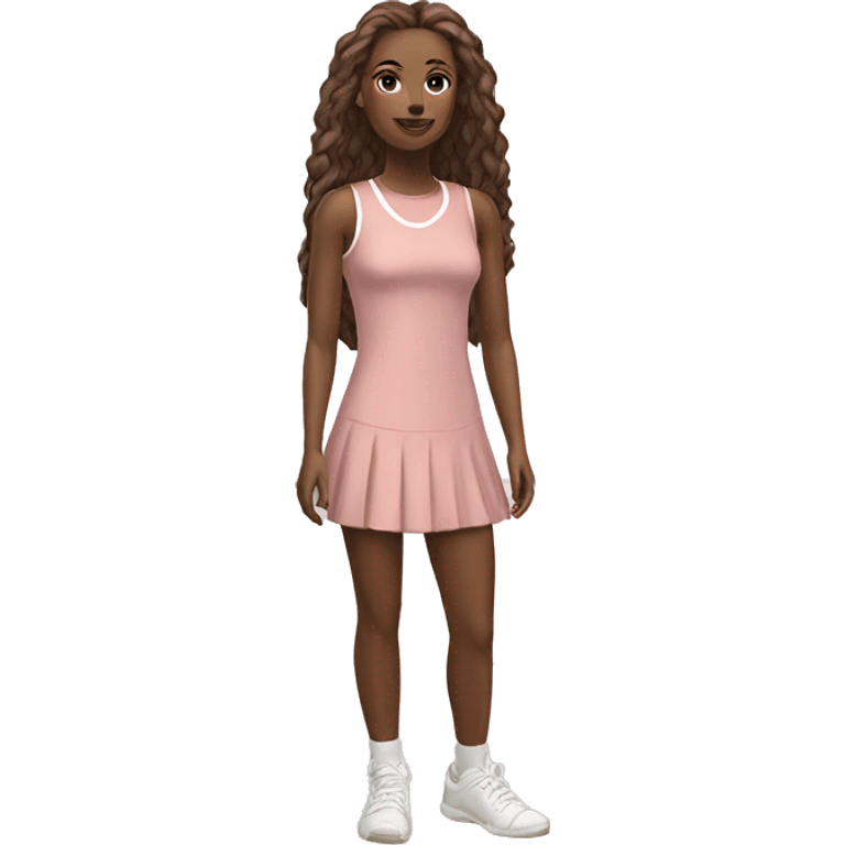 Dusty rose tennis dress no model emoji