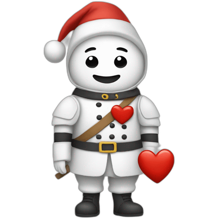 Bonhomme qui fait un coeur emoji