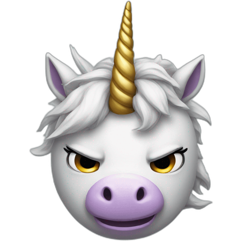 angry unicorn emoji