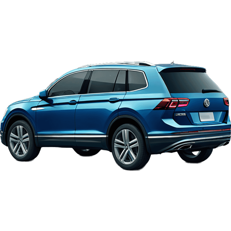 2018 model volkswagen tiguan allspace highline blue emoji