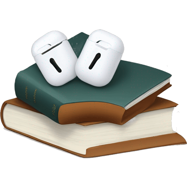 Book with AirPods Max  emoji