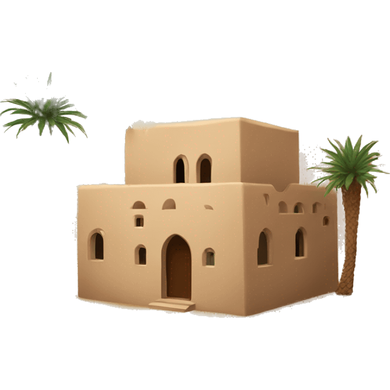 arab house in desert emoji