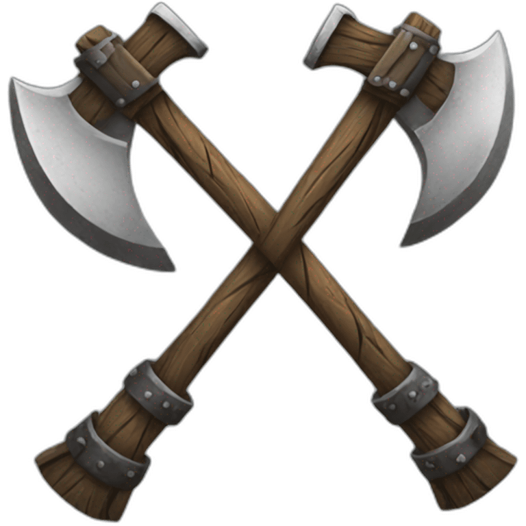 Crossed axes viking  emoji